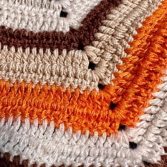 HERRY Istanbul - Linen Dress with CROCHET Halter Top Sz S - BROWN - Picture 5 of 7